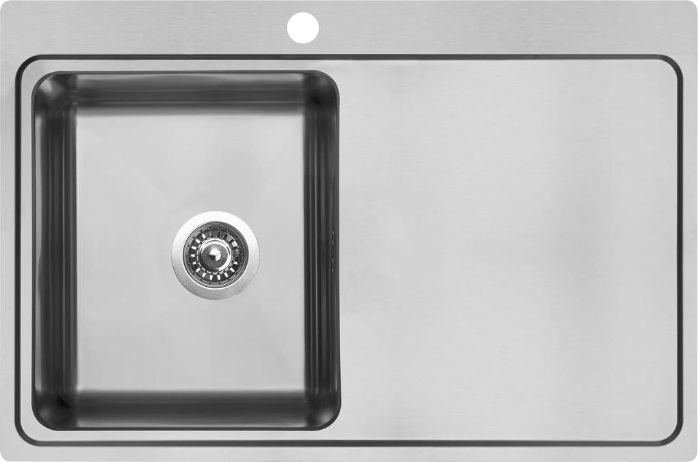 Sinks nerezový drez BLOCK 780 V ľavý kartáčovaný
