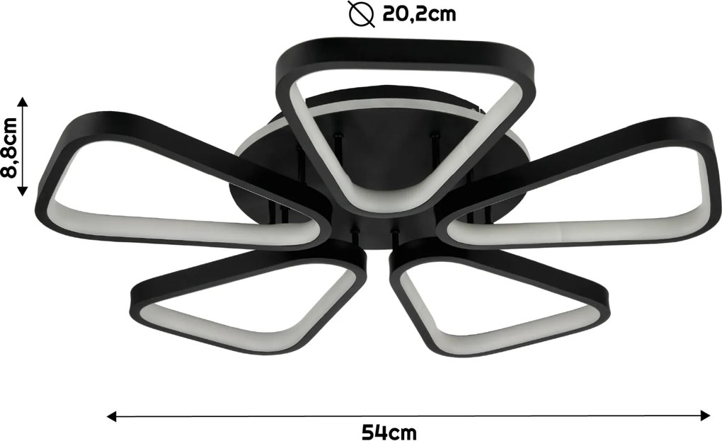 BERGE Stropná LED lampa Nashville 57W CCT