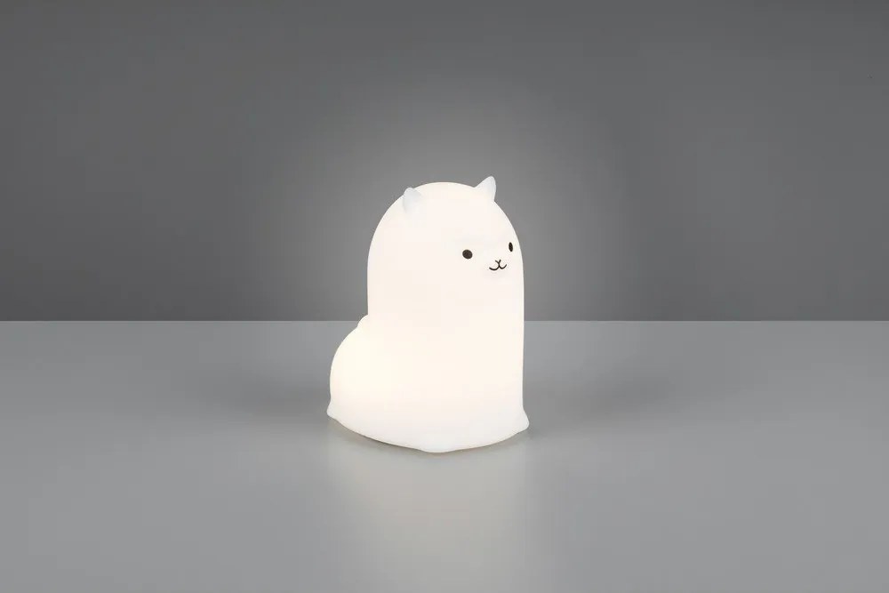 Biele detské nočné svietidlo Paky – Reality