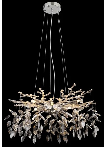 Globo 64133-8 - Luster na lanku DANNA 8xG9/8W/230V pr. 61 cm chróm