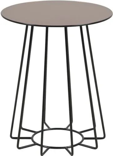 Odkladací stolík v bronzovej farbe Actona Casia, ⌀ 40 cm