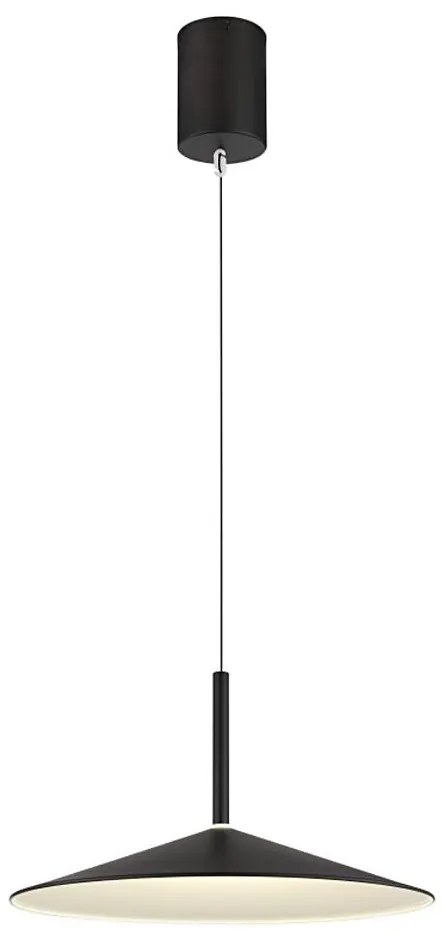 Globo 15635S - LED závesný luster na lanku LAMPONE LED/18W/230V 4000K čierny