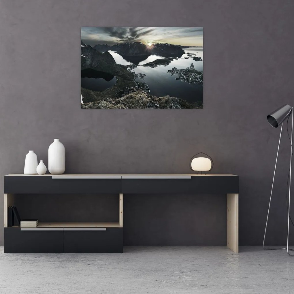 Obraz - Nórske pohorie (90x60 cm)