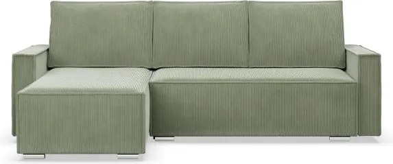 Rohová rozkladacia sedačka NOTO Poso 047 olivová