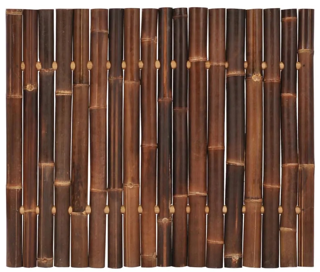 vidaXL Záhradný plotový panel, bambus 120x100 cm, tmavohnedý