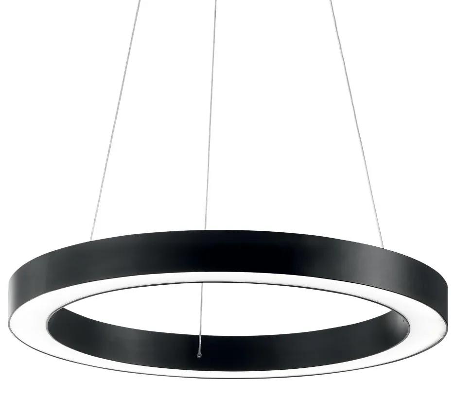 IDEAL LUX LED Závesné osvetlenie na lanku ORACLE, čierne