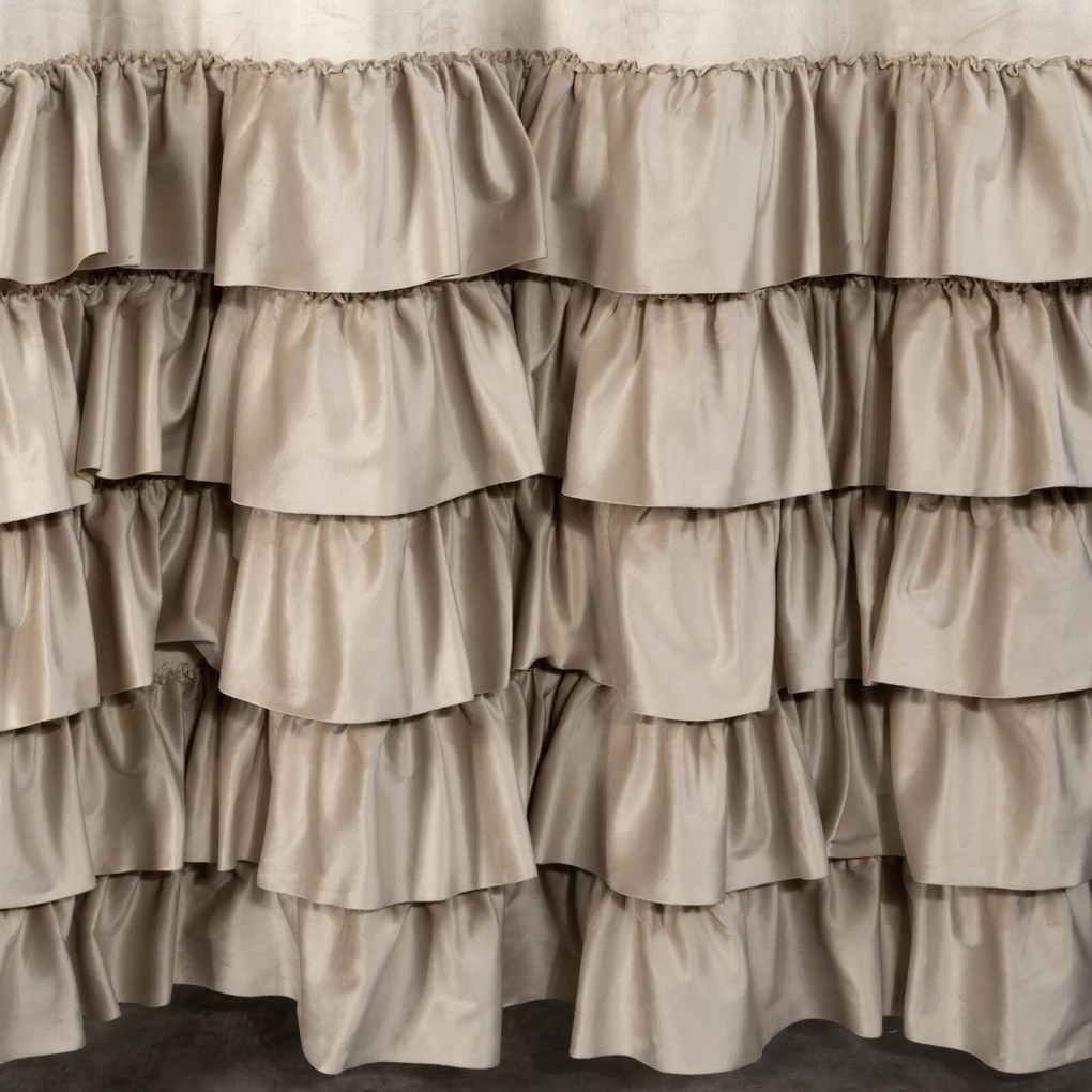 ZATEMŇOVACÍ ZÁVES NA KRÚŽKOCH DANI 140X250 CM BÉŽOVÁ