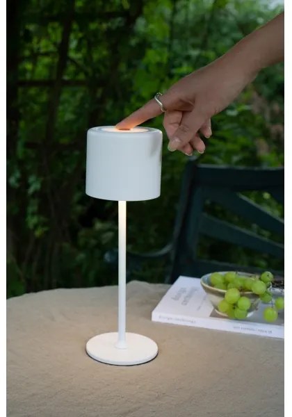 Markslöjd 108658 - LED Stmievateľná nabíjacia lampa FILO LED/2W/5V IP44 30 cm biela