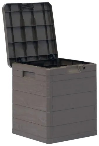 vidaXL Záhradný úložný box hnedý 90 l-