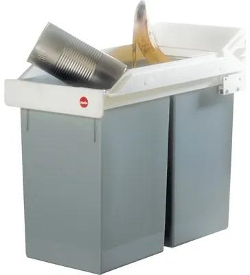 Odpadkový kôš Hailo MULTI-BOX 2x15 l, vstavaný