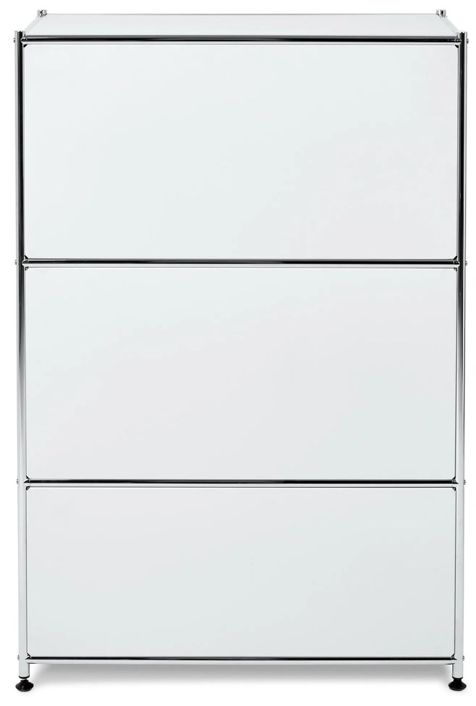 Kovová skrinka »CN3«, biela