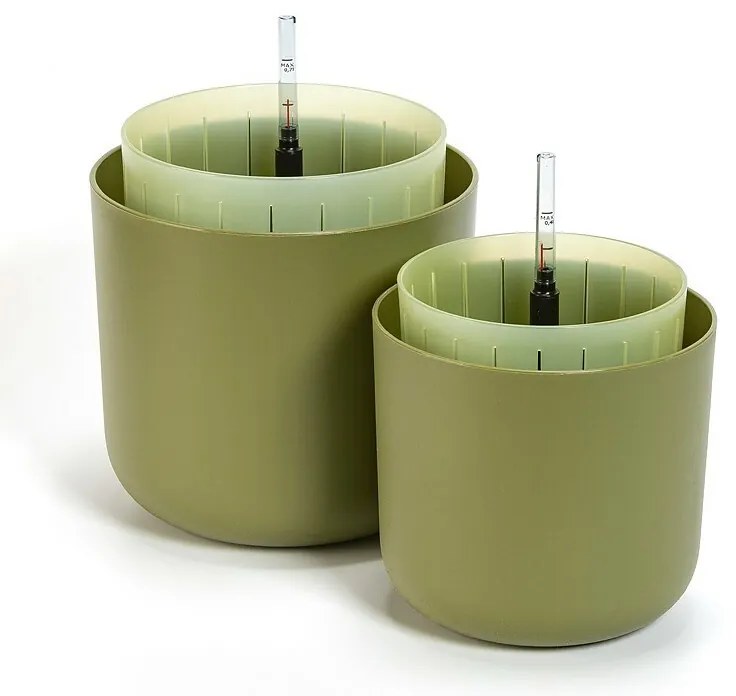 Plastia Samozavlažovací kvetináč Tolita Air zelená, pr. 16 cm, pr. 16 cm