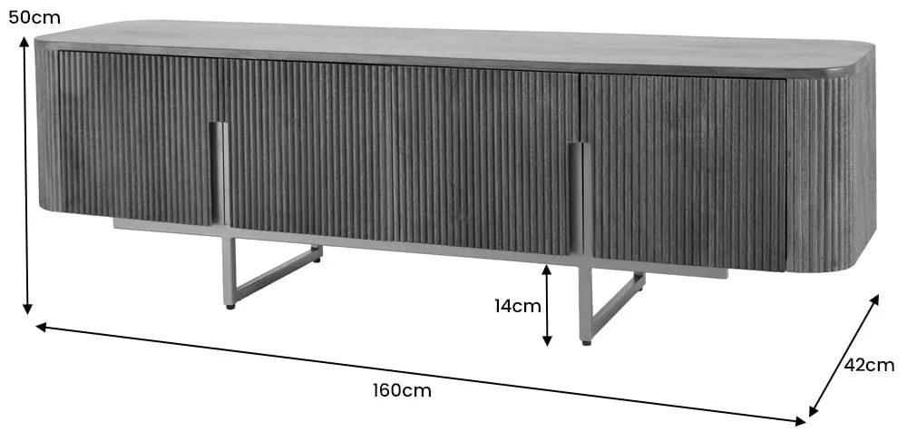 Skrinka pod TV Gatsby 160cm mango gold