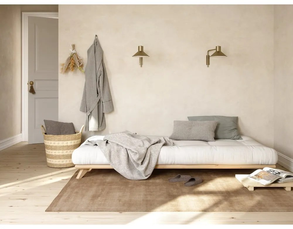 Dvojlôžková posteľ Karup Design Senza Bed Natural, 160 x 200 cm