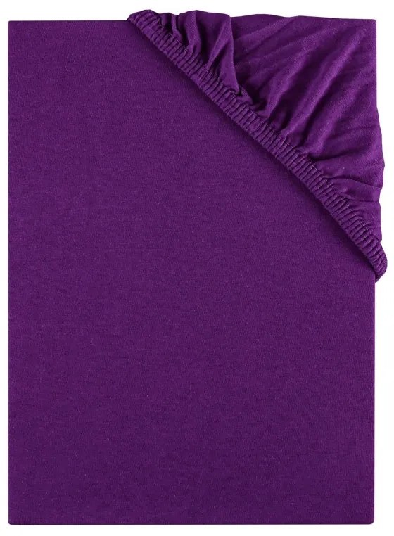 Plachta posteľná fialová jersey EMI, Plachta 90x200