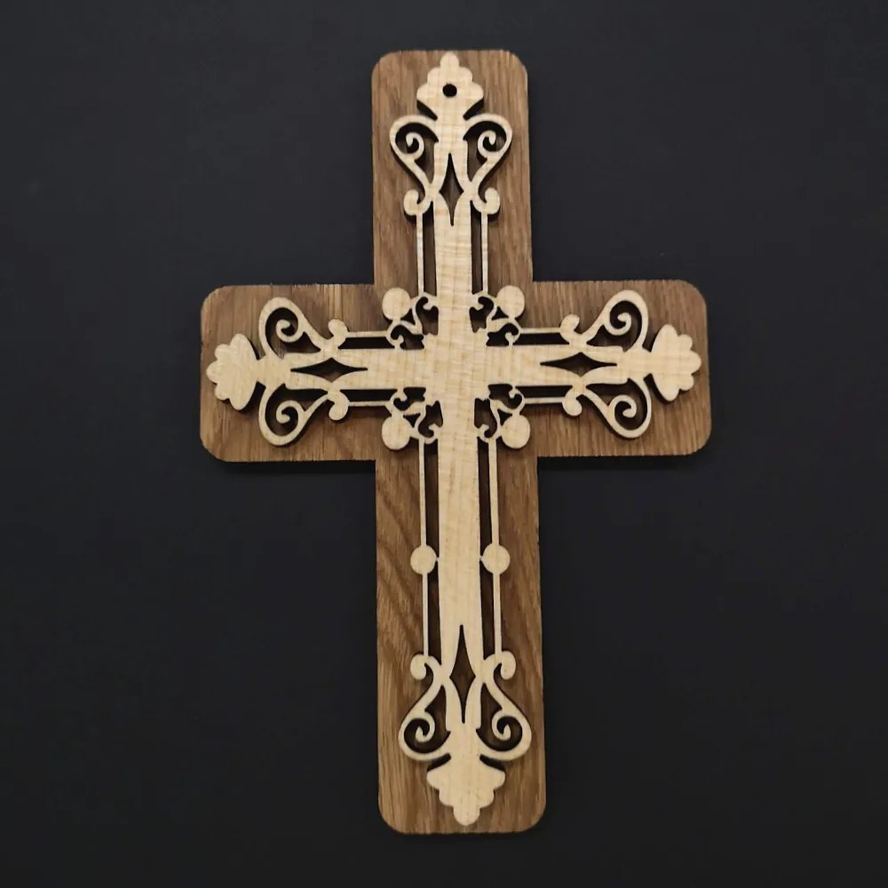 AMADEA Drevený kríž skladaný 16 cm