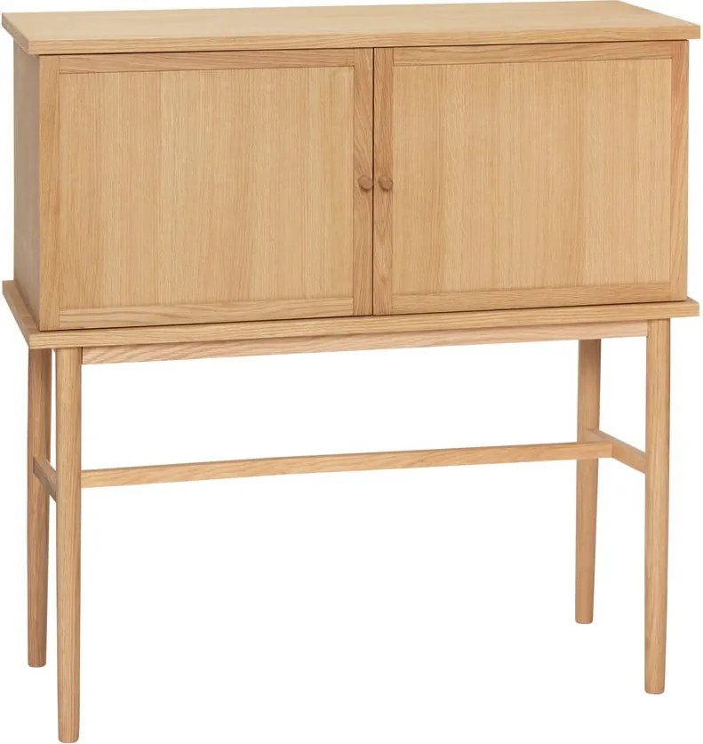 Skrinka v dekore duba v prírodnej farbe 90x90 cm Dash – Hübsch