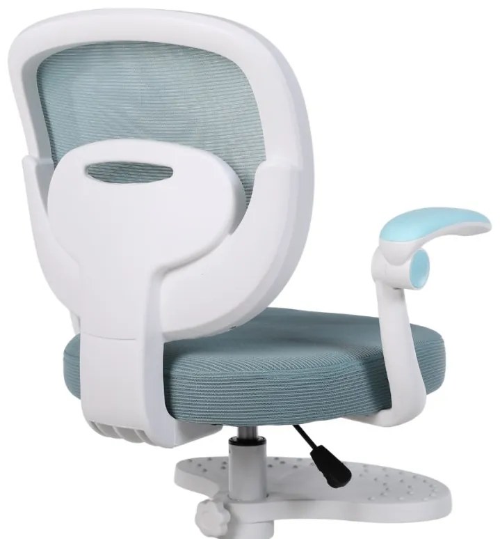 Detská otočná stolička Neoseat JUNI 008 s podnožou — látka, modrá