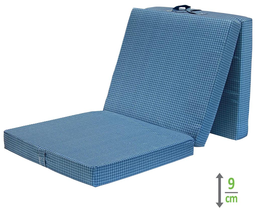 Skladací matrac SAMBA 70x190 modrý