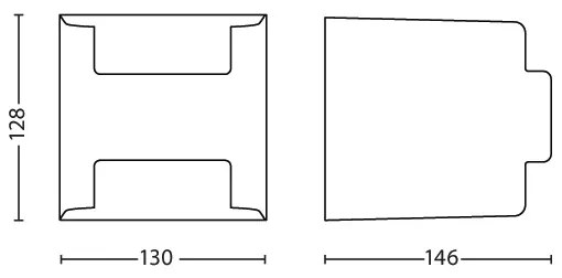 Philips 17321/93/16 - Vonkajšie nástenné svietidlo GRASS 2xLED/4,5W/230V IP44
