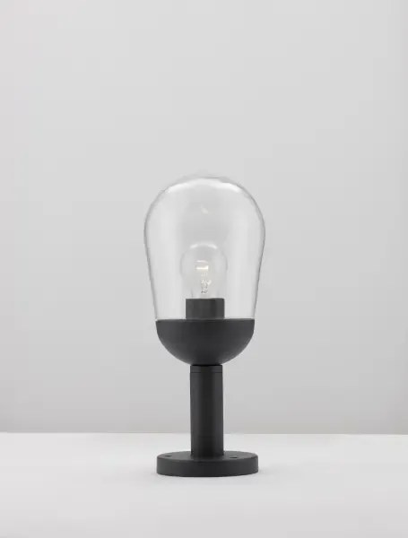 Vonkajšia záhradná lampa Omika B 15 tmavo sivé