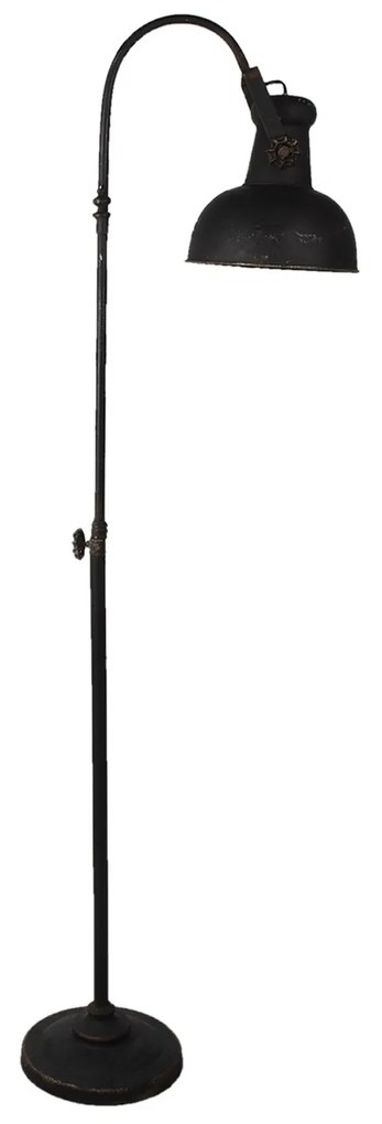 Čierna stojaca lampa Lumos s patinou - 59 * 27 * 189 cm