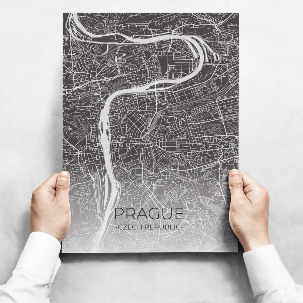 Obrazy na stenu - Map of Prague II