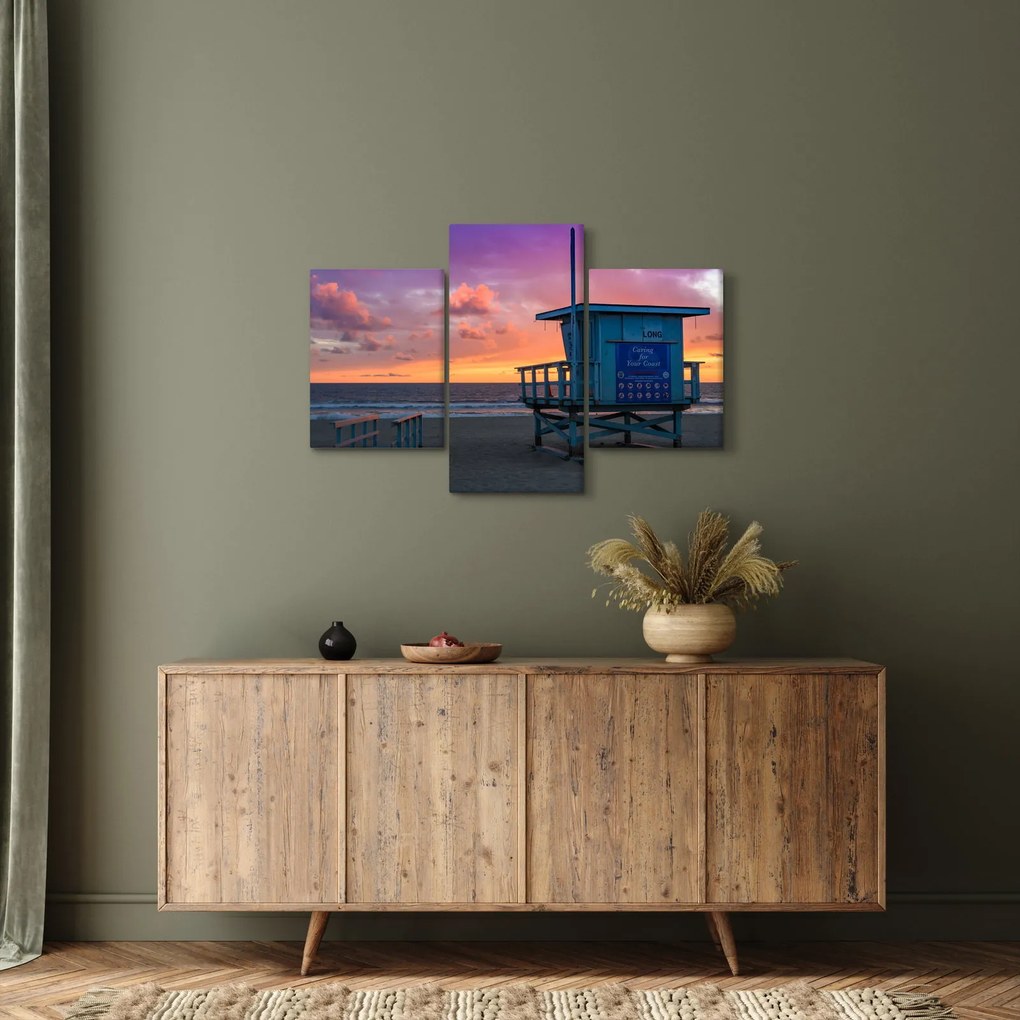 Obraz z pláže Santa Monica (90x60 cm)