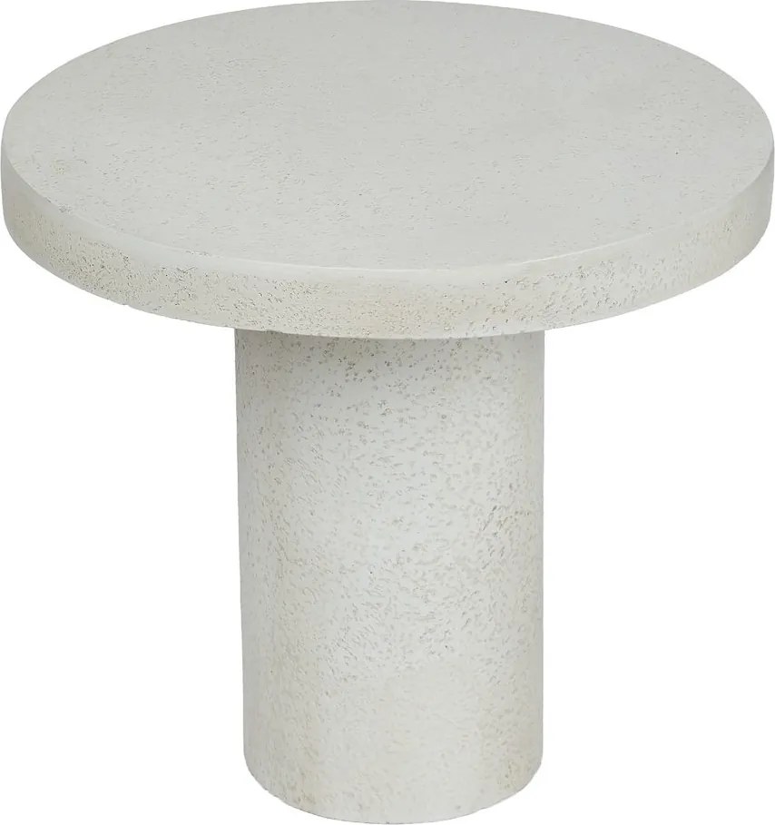 PIECES Odkladací stolík 50 cm - biela