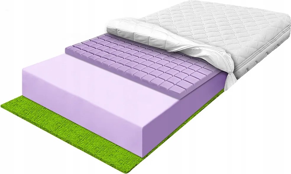 Penový matrac 170x200 tvrdá pena tráva 27 cm ekologický z peny H3