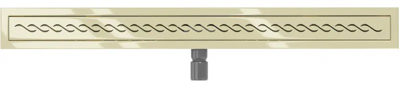 Mexen Flat M18 nerezový sprchový žľab  90 cm, zlatá, 1523090-15