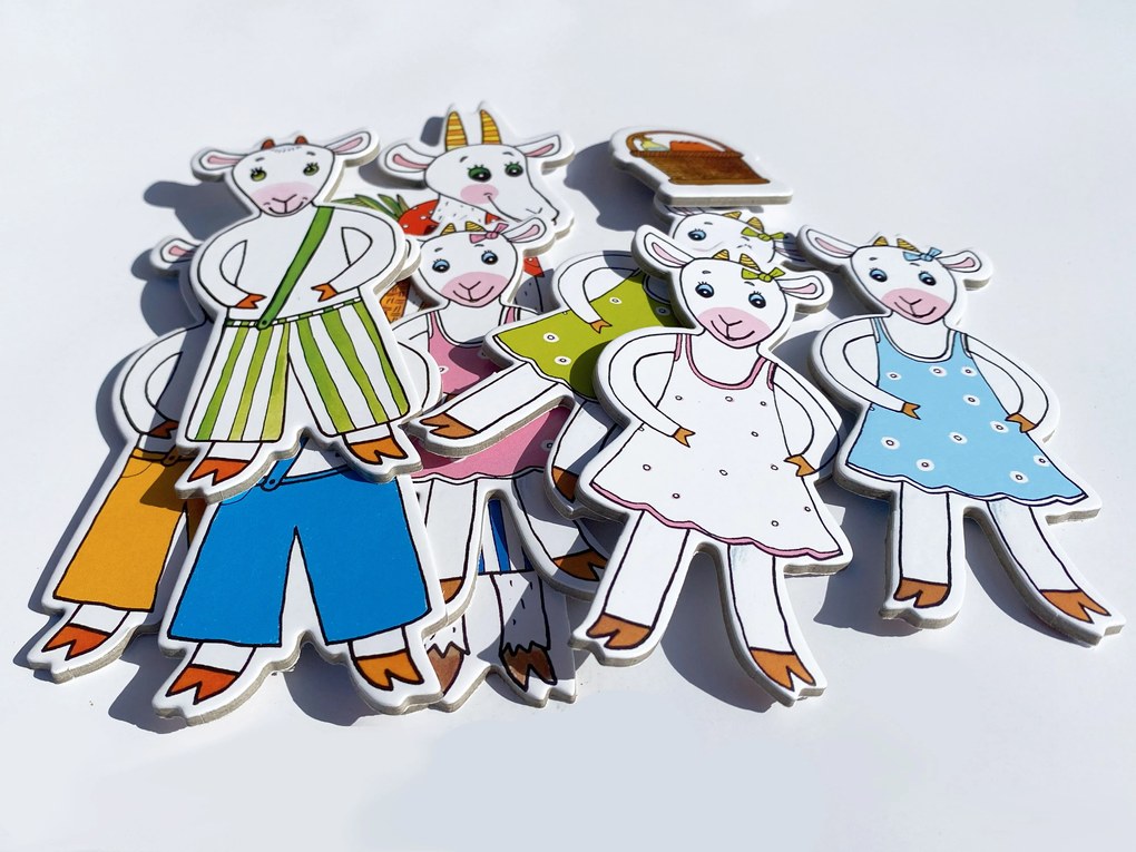 MARIONETINO – Koza s kozliatkami – bábky 8 ks