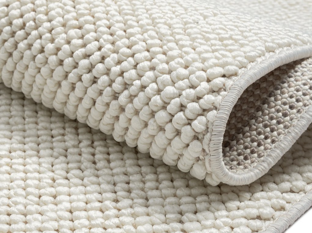 My Flair, Kusový koberec Ava weiß, 80x150, biela, chodba / predsieň