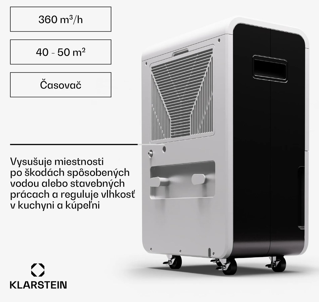 Klarstein DryFy Grand Smart 55, odvlhčovač, WiFi, kompresný, 55l/24h, 40-50 m²