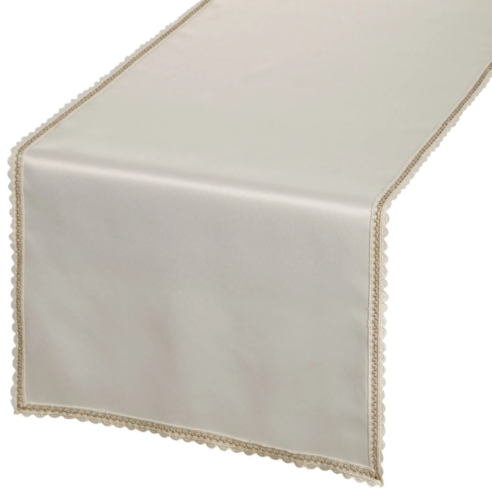 BEHÚŇ NA STÔL LACE 40X180 CM KRÉMOVÝ