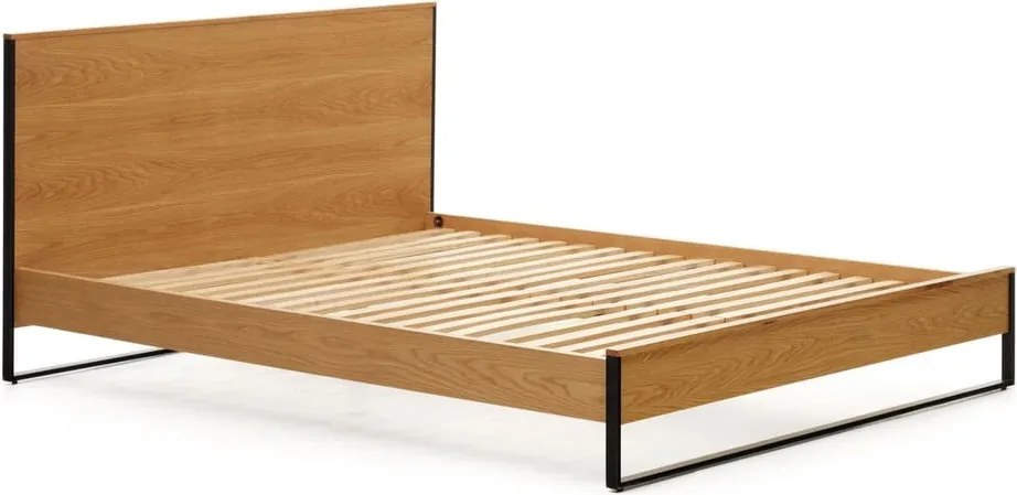 Dvojlôžková posteľ s roštom v prírodnej farbe 160x200 cm Taiana – Kave Home