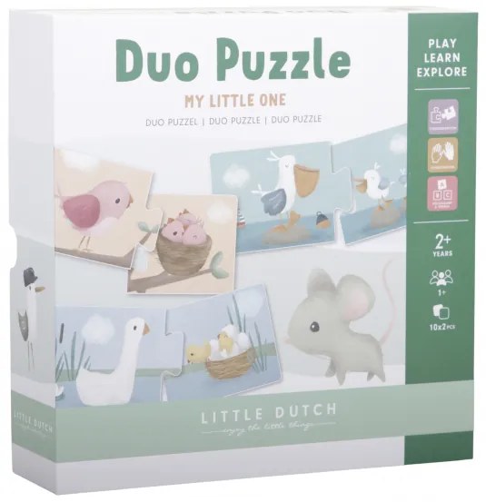 Duo puzzle Kvety a motýle