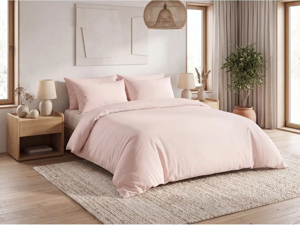 Bavlnené obliečky LÍNIA PINK ružové Rozmer obliečky: 70 x 90 cm | 140 x 200 cm