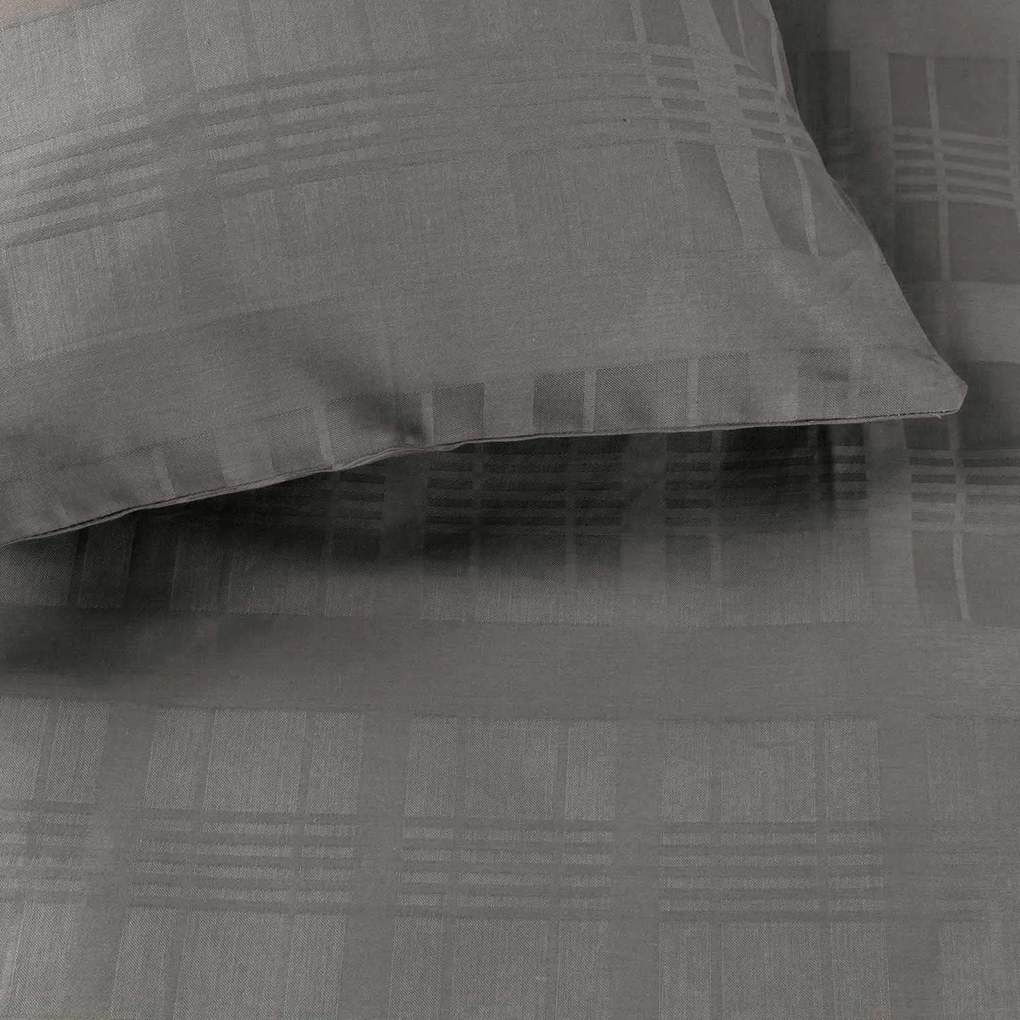 SATÉNOVÉ OBLIEČKY MARSELA EXCLUSIVE 160X200 CM, 2KS 70X80 CM SIVÉ