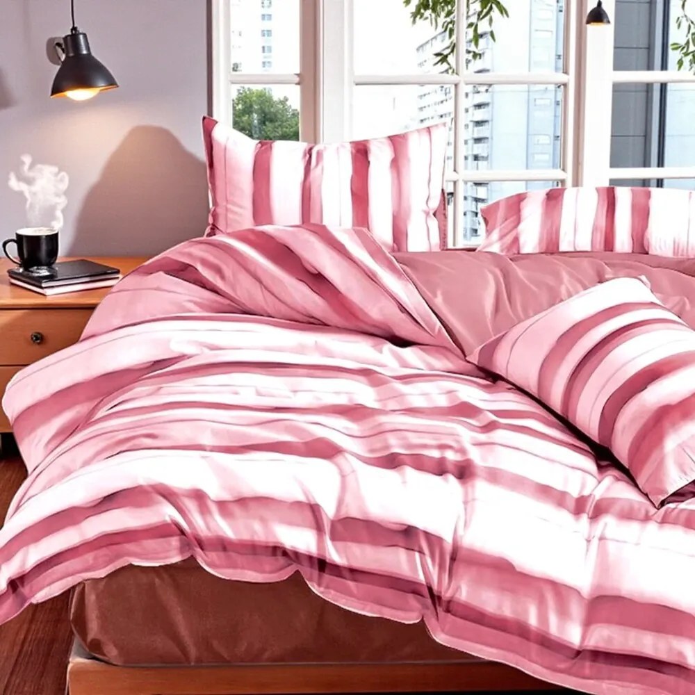 Posteľné obliečky Homa KORSA PINK 7-dielna sada 140x200 cm