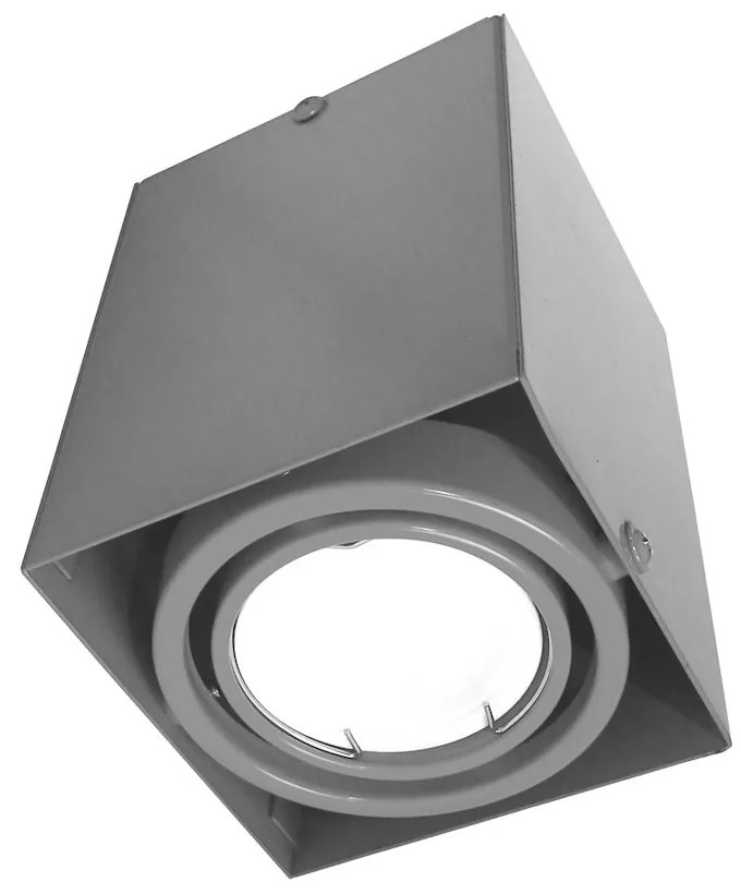 Stropné svietidlo Blocco1, 1x sivé kovové tienidlo