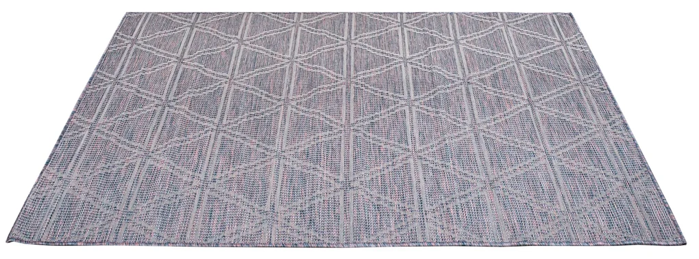 Dekorstudio Šnurkový koberec PALM 3073 - ružovomodrý Rozmer koberca: 80x150cm