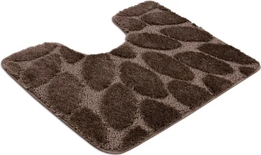Sada kúpeľňových koberčekov SUPREME STONES kamienky, hnedá