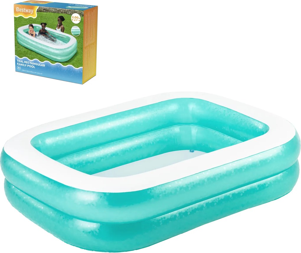 Bestway Nafukovací rodinný bazén 201 cm x 150 cm x 51 cm