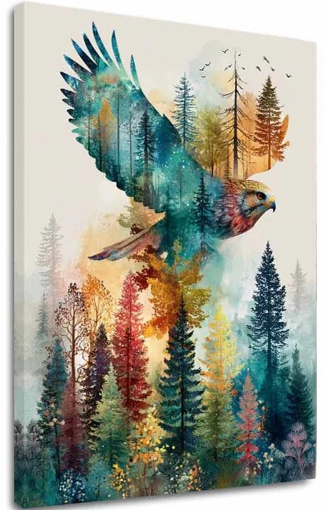 Obraz na plátne Let orla - dynamický motív prírody