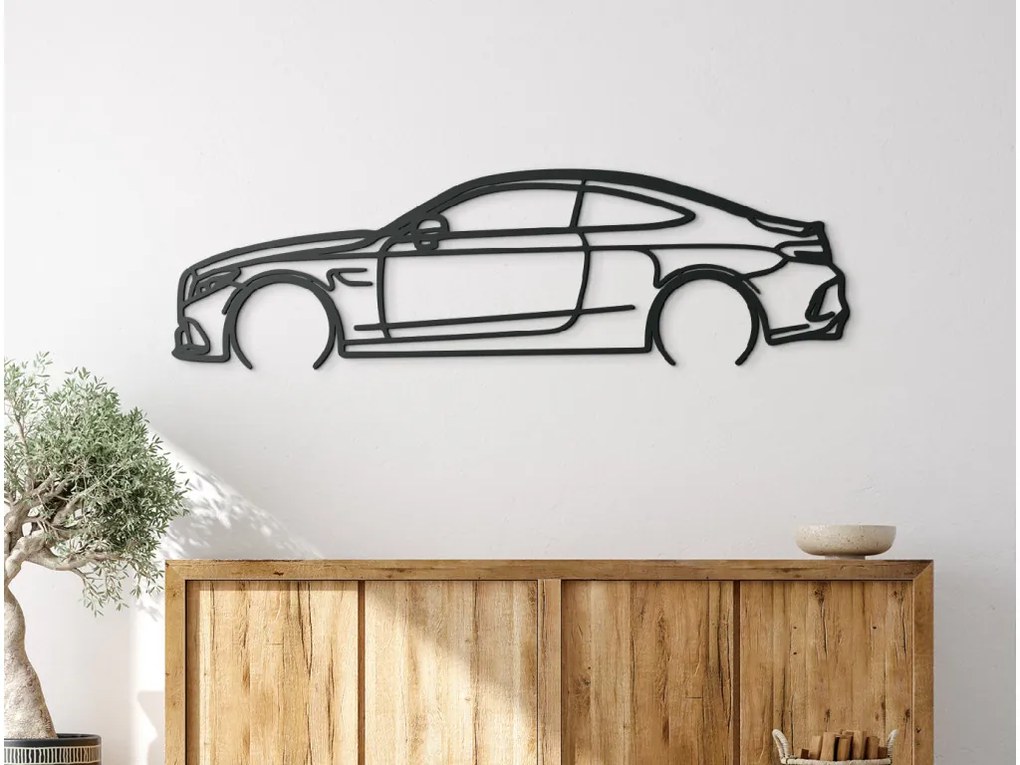 drevko Moderný obraz Mercedes C63 AMG Rozmer obrazu: 25,5 x 86 cm, Farba dekorácie: Čierna