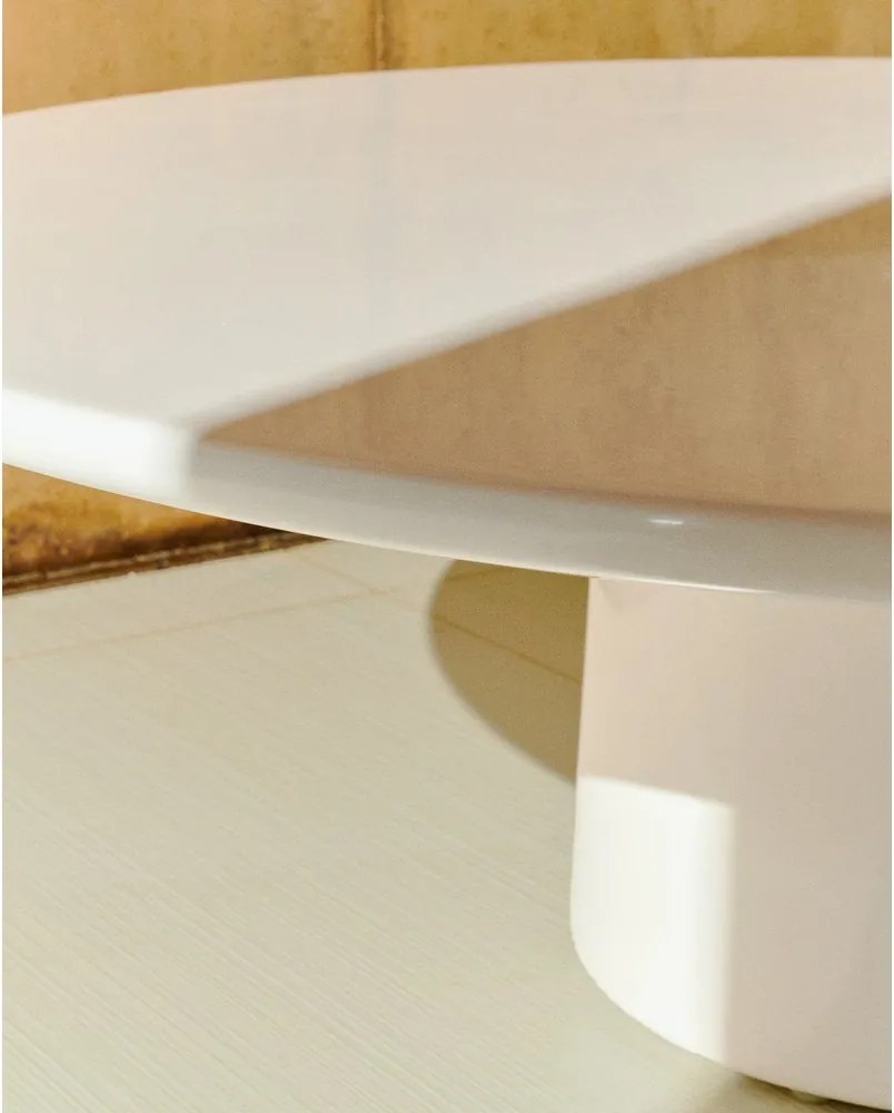 Betónový okrúhly Záhradný konferenčný stolík ø 110 cm Albanella – Kave Home