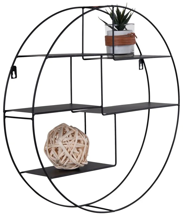 Čierna Regál Genk 10 × 47 × 47 cm HOUSE NORDIC