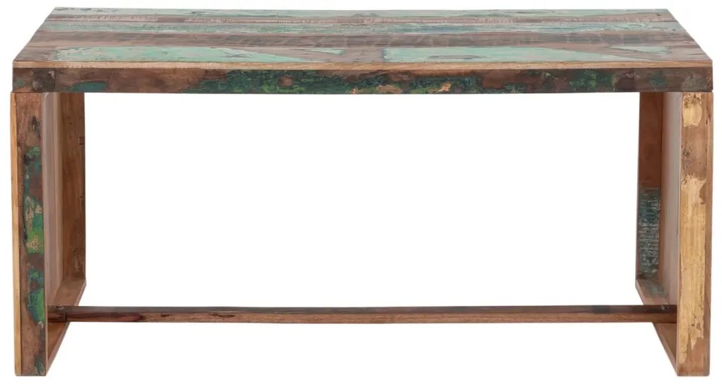 furniture-nabytek.cz - Masívny písací stôl Hankey z recyklovaného dreva, lakovaný, viacfarebný – 160×70×75 cm
