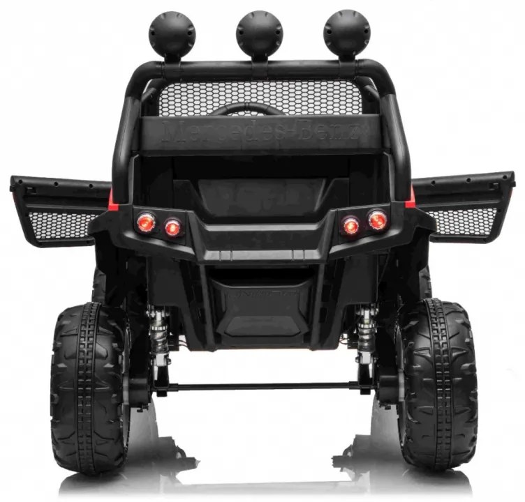 RAMIZ Elektrické autíčko - Mercedes UNIMOG - biele - 4x35W - 12/10Ah - 2022